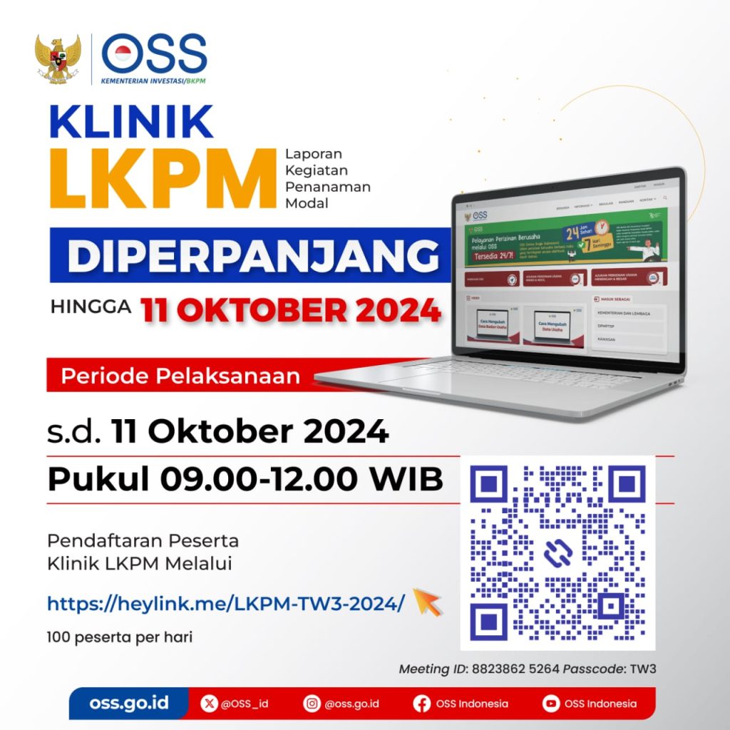 PERPANJANGAN LKPM HINGGA OKTOBER 2024